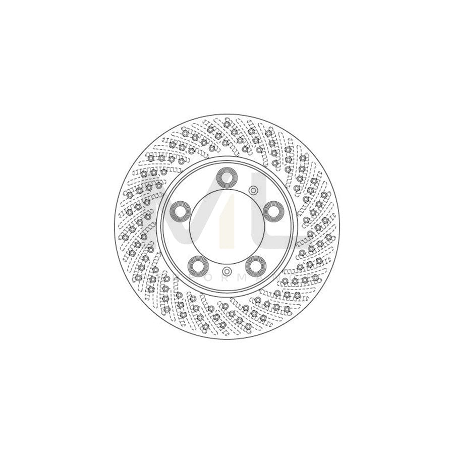 TRW DF6483S Brake Disc Perforated / Vented, Painted | Performance Parts Direct Car Parts