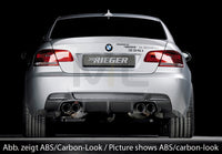 Rieger 00053461 BMW 3 Series E92 E93 Rear Diffuser for Twin Tailpipe Left & Right -  Matte Black