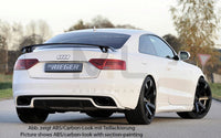 Rieger 00055470 Audi B8 B81 Rear Diffuser (A5 & S5) -  Matte Black