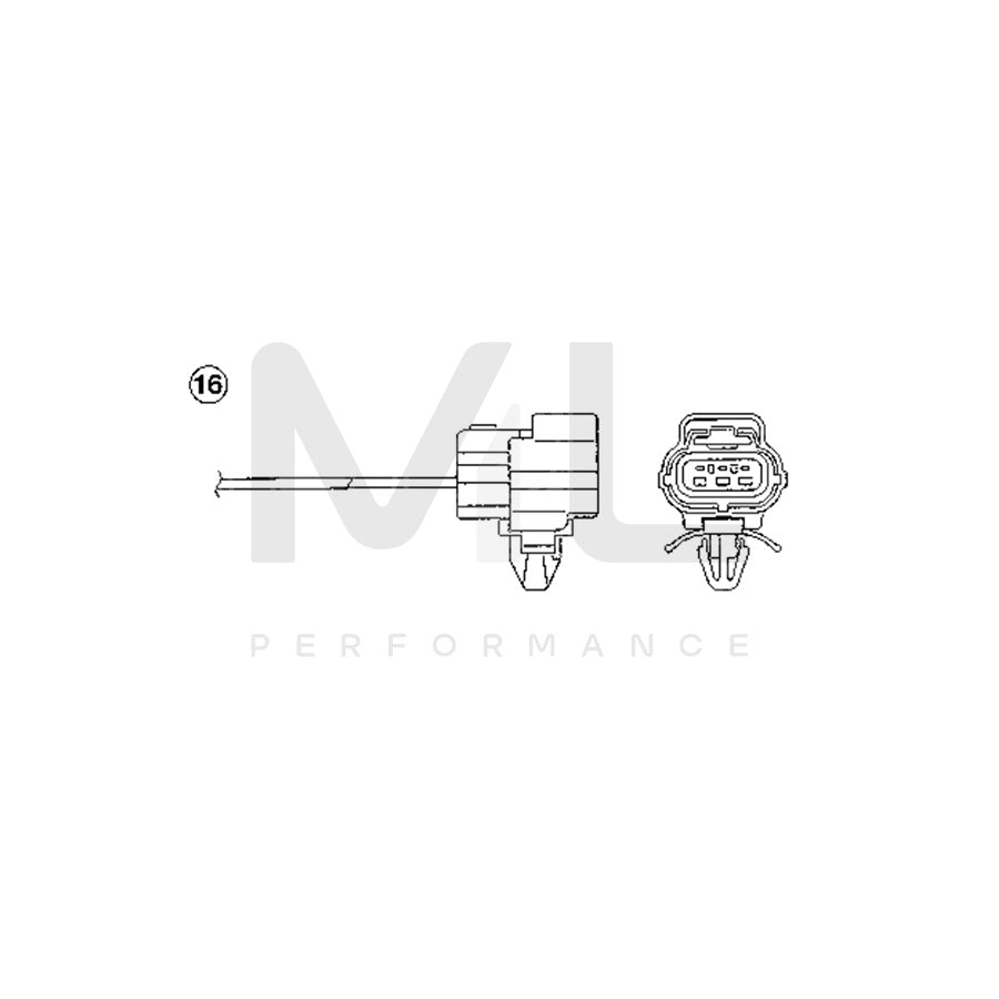 NTK Lambda Sensor / O2 Sensor (NGK 0188) - OZA186-F5