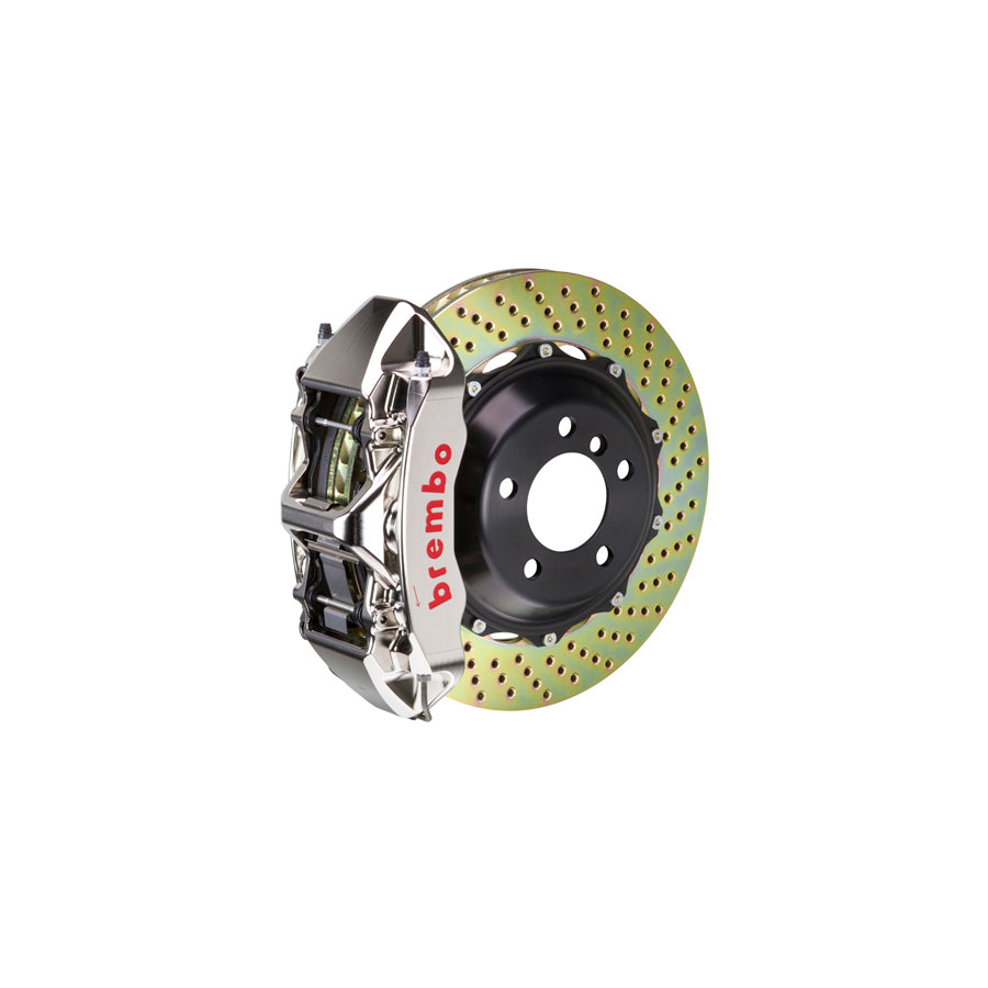 Brembo 1M1.9021AR Audi Front GT-R 6-Pistons Drilled 2-piece Big Brake Kit 380x32mm (Inc. S4, S5)