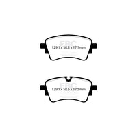 EBC DP62435 Audi FY Q5 Greenstuff Rear Brake Pads - ATE / Brembo Caliper