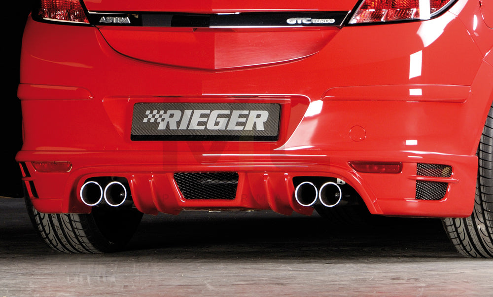Rieger 00051236 Opel Astra H GTC Rear Diffuser for Twin Tailpipe Left & Right