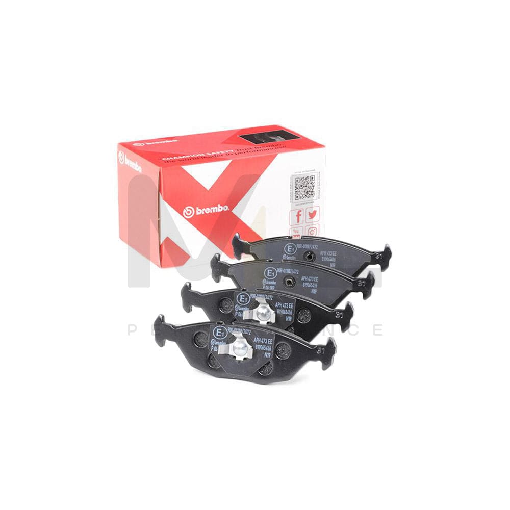 Brembo P 06 009 Brake Pad Set Prepared For Wear Indicator, With Piston Clip