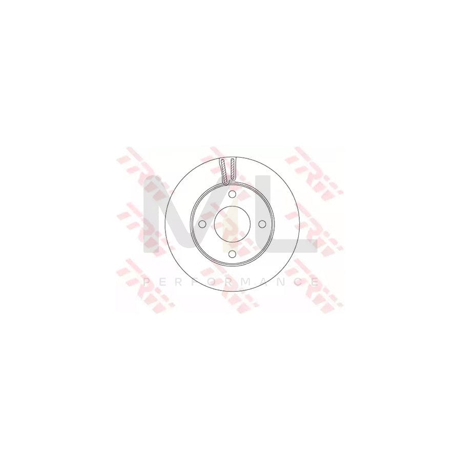 TRW DF6417 Brake Disc for NISSAN NV200 Vented, Painted | Performance Parts Direct Car Parts