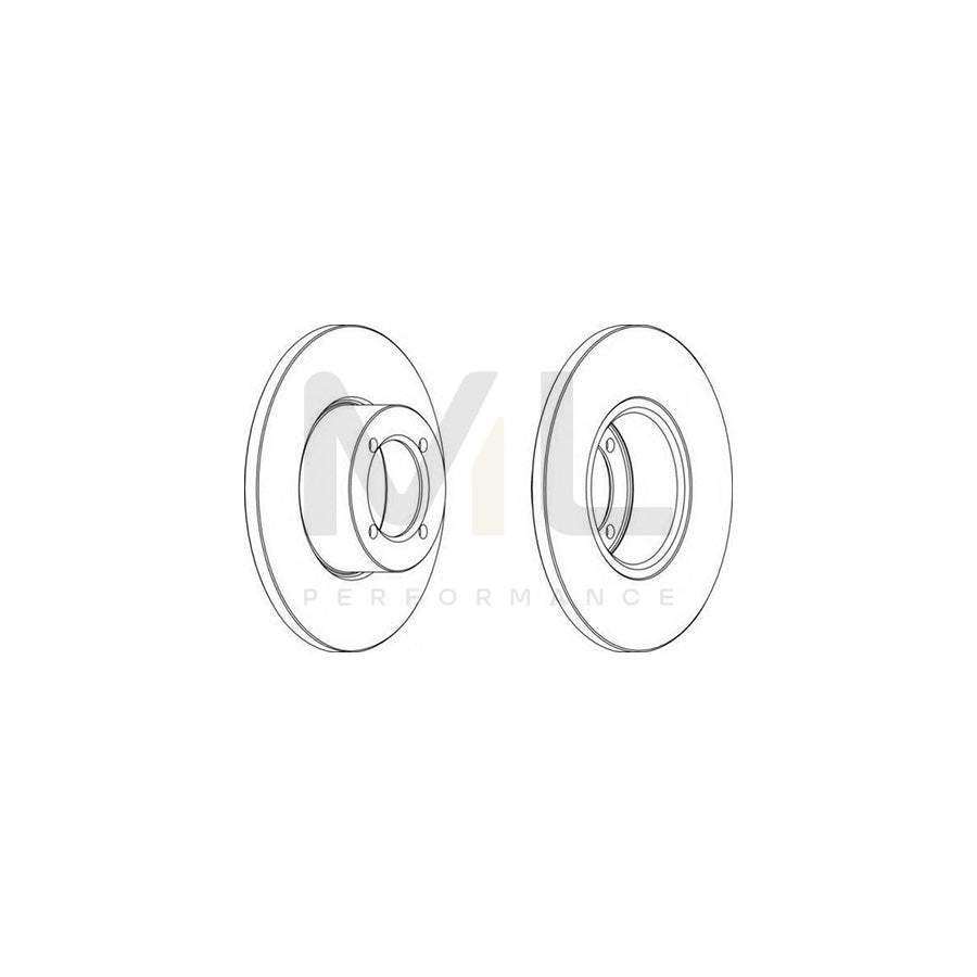 FERODO DDF054-1 Brake Disc Solid | Performance Parts Direct Car Parts