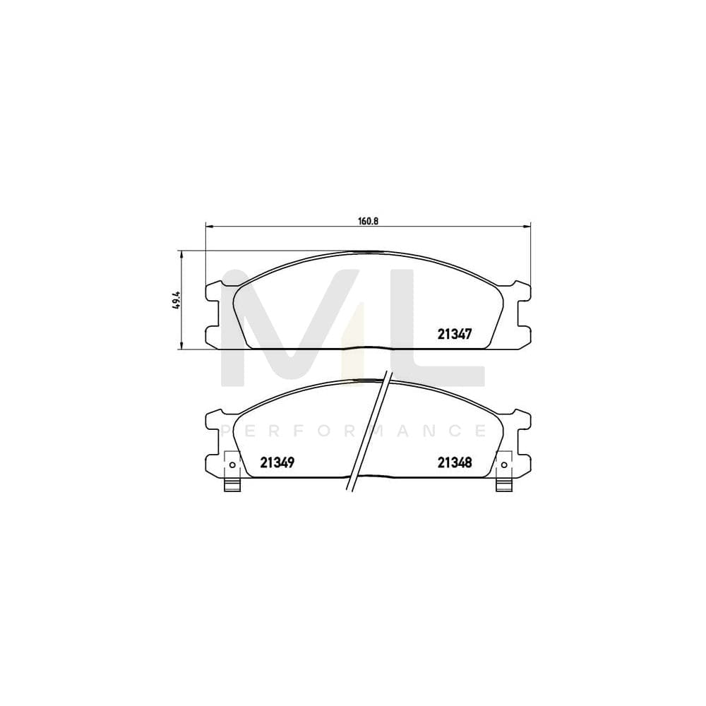 Brembo P 24 026 Brake Pad Set With Acoustic Wear Warning