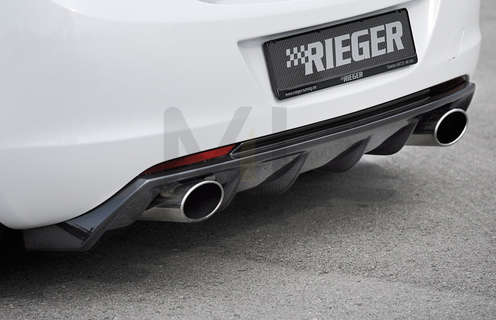 Rieger 00099849 Opel Astra J Rear Diffuser for Sport Tailpipe Left & Right - Carbon-Look