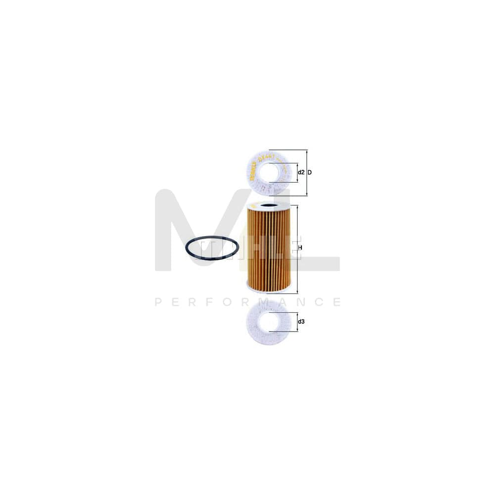 MAHLE ORIGINAL OX 441D Oil Filter Filter Insert | Performance Parts DirectCar Parts
