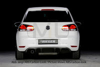 Rieger 00059510 VW Mk6 Golf Rear Diffuser for Original Tailpipe Left -  Matte Black
