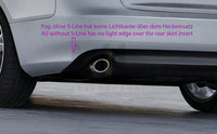 Rieger 00099086 Audi B8 B81 A5 Rear Diffuser for Twin Tailpipe Left & Right - Carbon-Look
