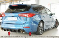 Rieger 00034212 Ford DEH Focus 4 Rear Diffuser for Sport Tailpipe Left & Right (Inc. Focus 4 ST) -  Matte Black