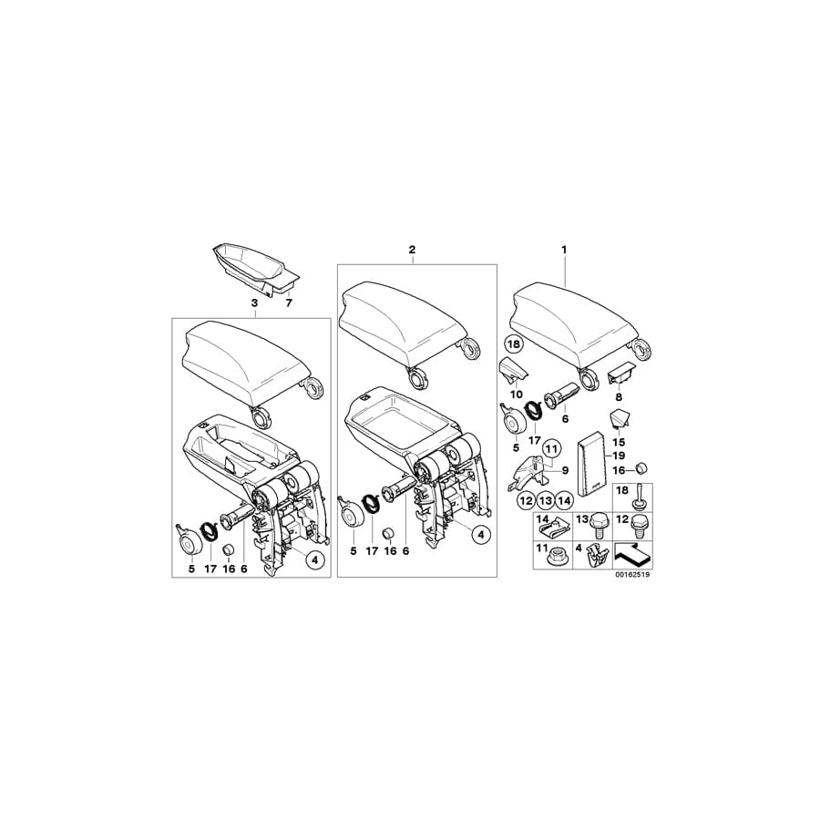 Genuine BMW 51169120573 E81 E87 E82 Cover Rotational Axis, Left SCHWARZ (Inc. 128i)