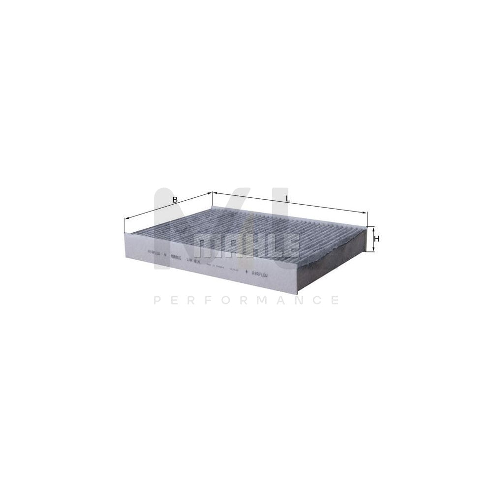MAHLE ORIGINAL LAK 814 Pollen filter for PEUGEOT 508 Activated Carbon Filter | Performance Parts DirectCar Parts