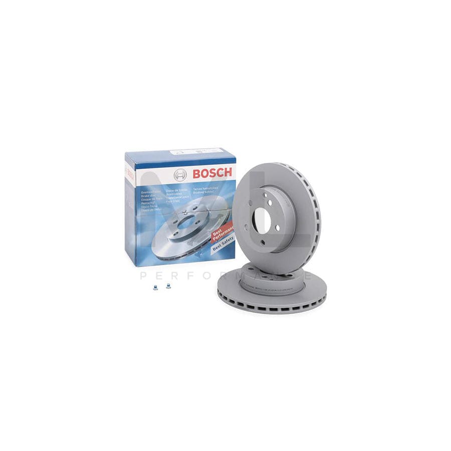 BOSCH 0 986 479 406 Brake Disc suitable for MERCEDES-BENZ C-Class Vented, Coated, High-carbon, with bolts/screws | Performance Parts Direct Car Parts