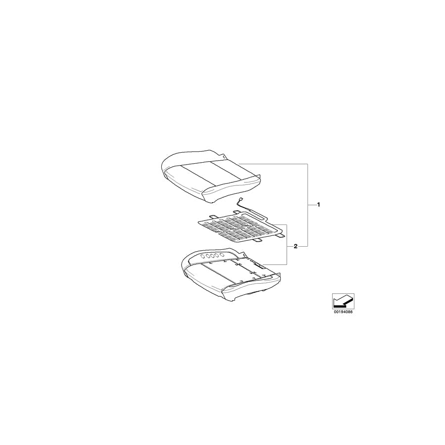 Genuine BMW 52107247497 E70 Basic Seat Upholstery OC3 (Inc. X5 35iX, X5 50iX & X5 4.8i)