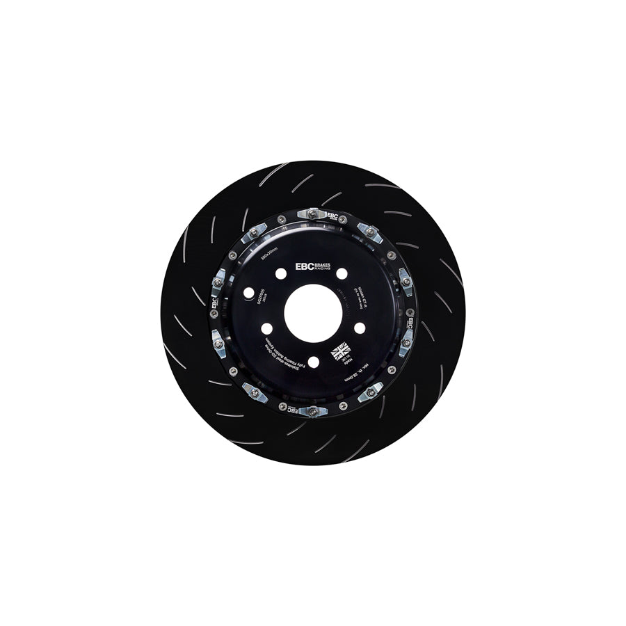 EBC SG2F005 Nissan GT-R (R35) Racing 2 Piece Floating SG Grooved Discs Rear (Complete Assembly) - Brembo Caliper 2 |