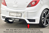 Rieger 00058947 Opel Corsa D Rear Diffuser for Tailpipe Left
