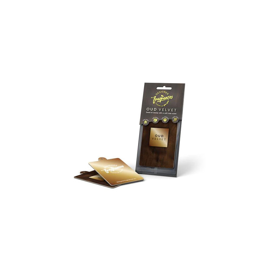 Designer Fragrances Paper Car Air Freshener - Oud Velvet