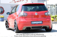 Rieger 00059408 VW Mk5 Golf Rear Diffuser for Twin Tailpipe Left & Right -  Matte Black
