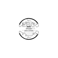 EBC 6548 Chrysler Kia Rear Brake Shoes (Inc. Grand Voyager, Voyager & Carnival) (4 pcs.)