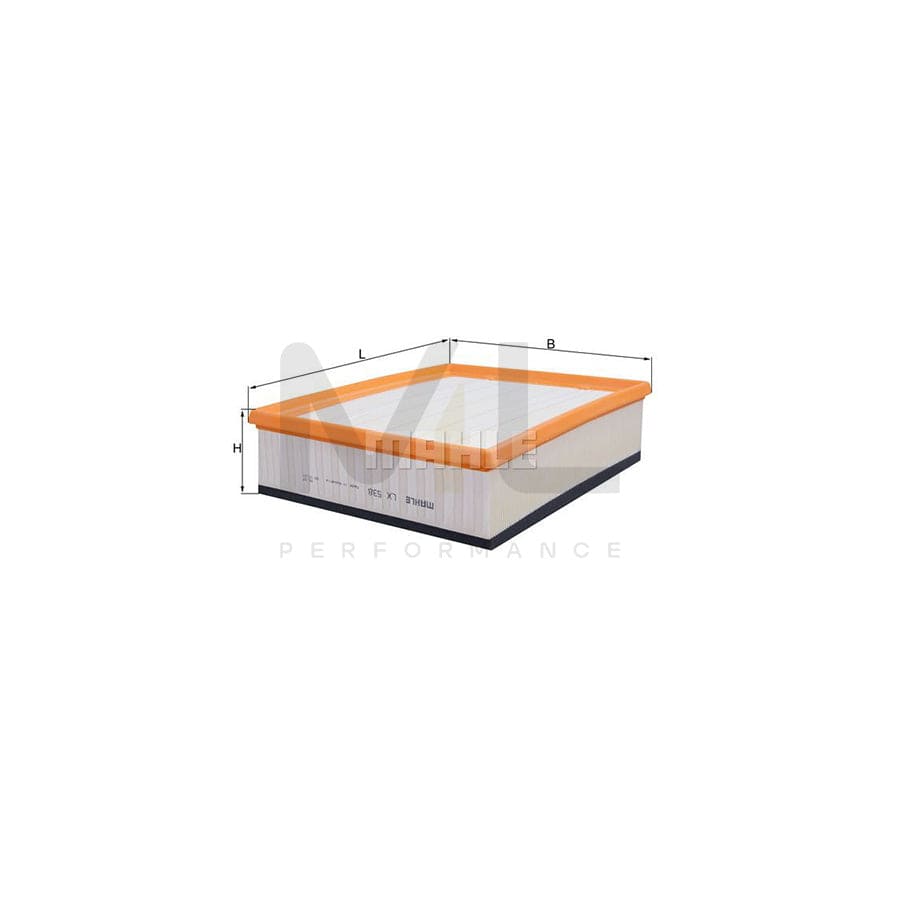 MAHLE ORIGINAL LX 538 Air Filter Filter Insert | Performance Parts DirectCar Parts