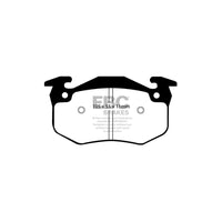 EBC PD01KR666 Renault Megane Mk1 Greenstuff Rear Brake Pad & Plain Disc Kit - Girling/TRW Caliper