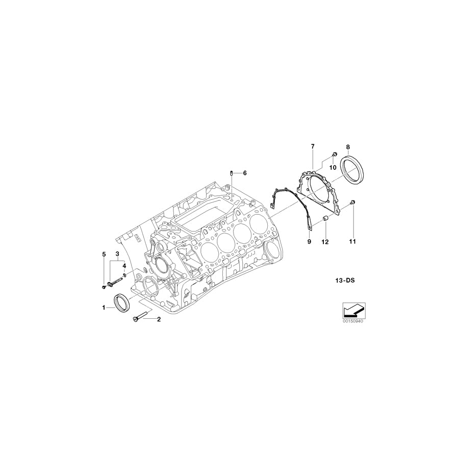 Genuine BMW 11147792849 E65 Cover (Inc. 745d)
