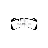 EBC DP4071R Volvo Yellowstuff Front Brake Pads - Brembo Caliper (Inc. S60 Mk2 & V60 )