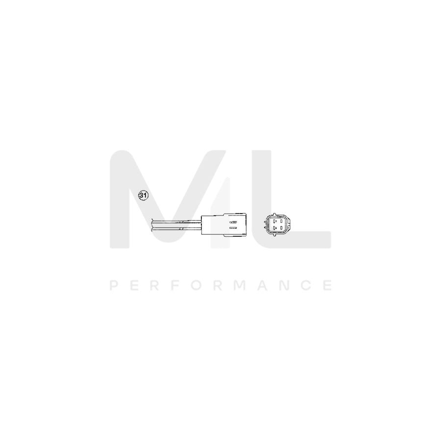 NTK Lambda Sensor / O2 Sensor (NGK 90230) - OZA457-EE30