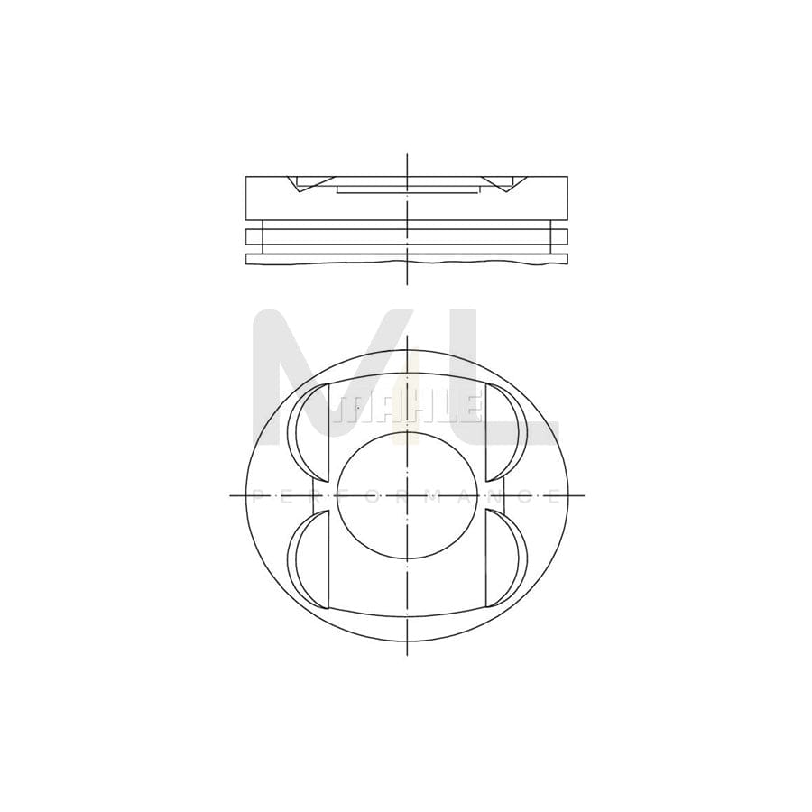 MAHLE ORIGINAL 001 14 00 Piston 89,9 mm | Performance Parts DirectCar Parts