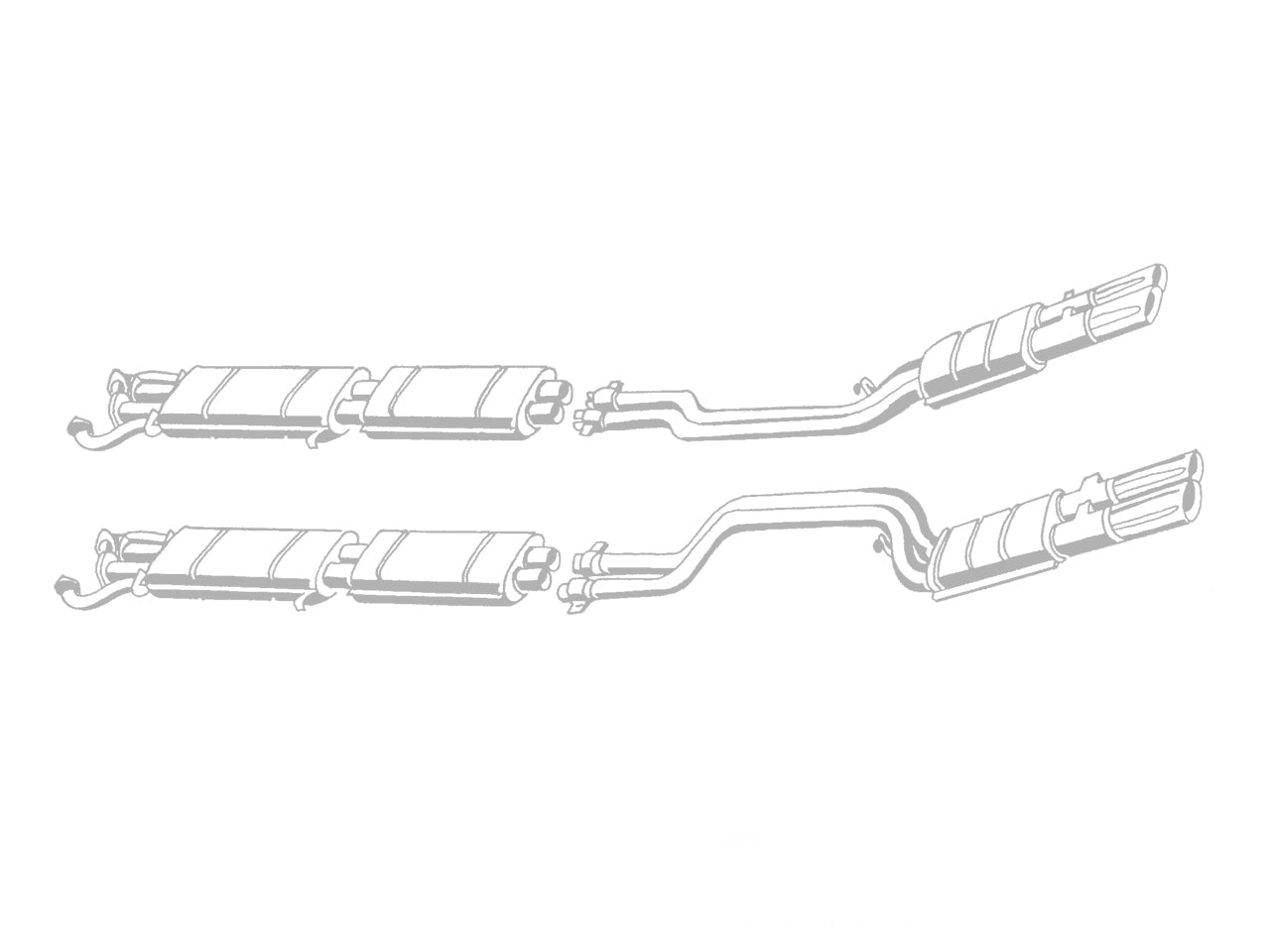 QuickSilver FE016 Ferrari 365 GTC 4 Stainless Steel Exhaust System