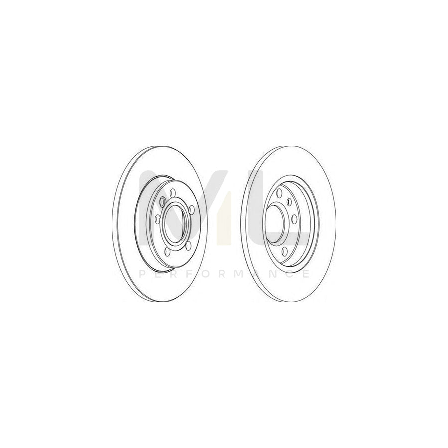FERODO DDF1012-1 Brake Disc Solid | Performance Parts Direct Car Parts