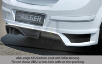Rieger 00099333 Opel Astra H Rear Diffuser for Twin Tailpipe Left - Carbon-Look