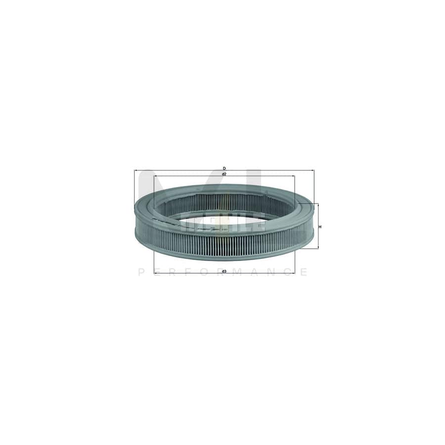 MAHLE ORIGINAL LX 294 Air Filter Filter Insert | Performance Parts DirectCar Parts