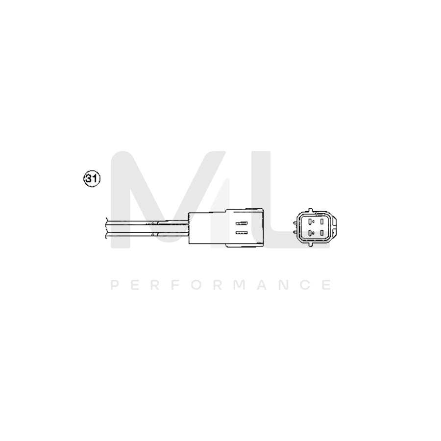 NTK Lambda Sensor / O2 Sensor (NGK 92492) - OZA864-EE10