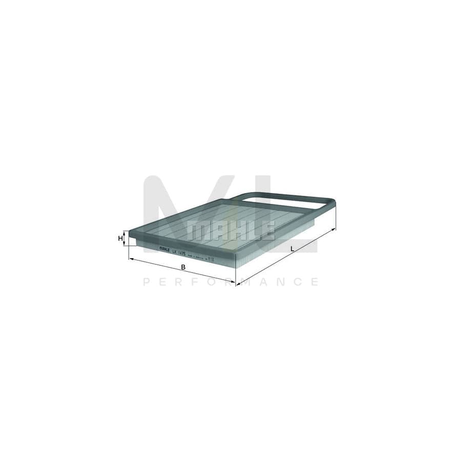 MAHLE ORIGINAL LX 1475 Air Filter Filter Insert | Performance Parts DirectCar Parts
