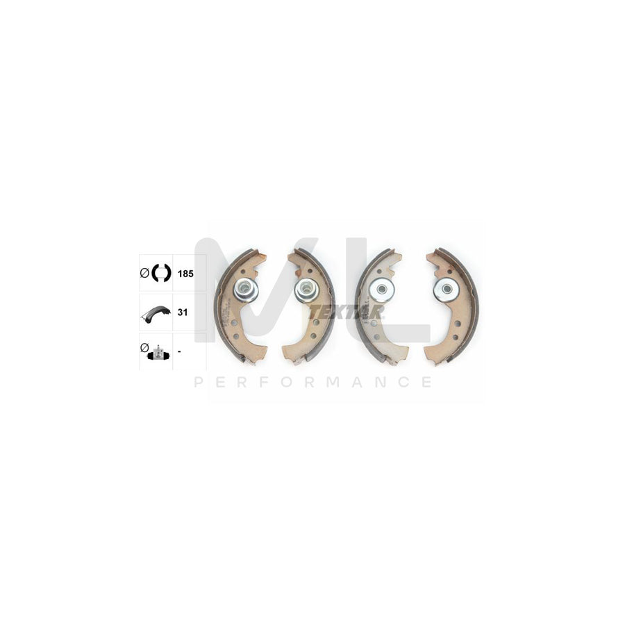 TEXTAR 91005900 Brake Shoe Set without handbrake lever | Performance Parts Direct Car Parts