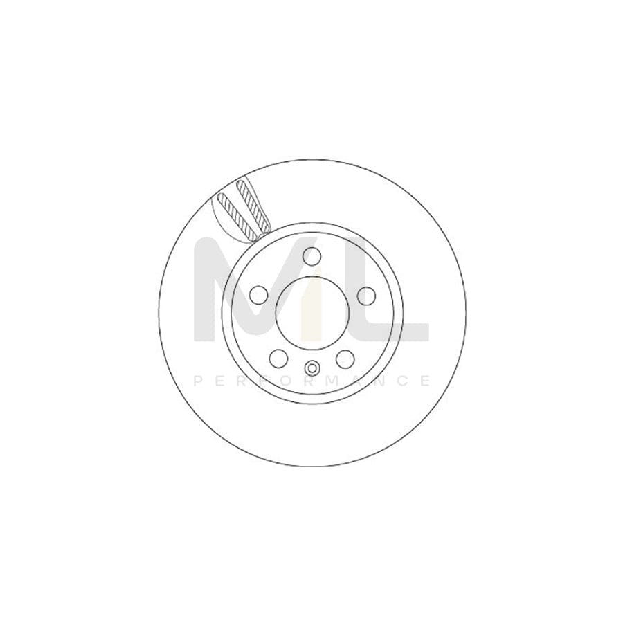 TRW DF6964 Brake Disc Vented, Painted | Performance Parts Direct Car Parts