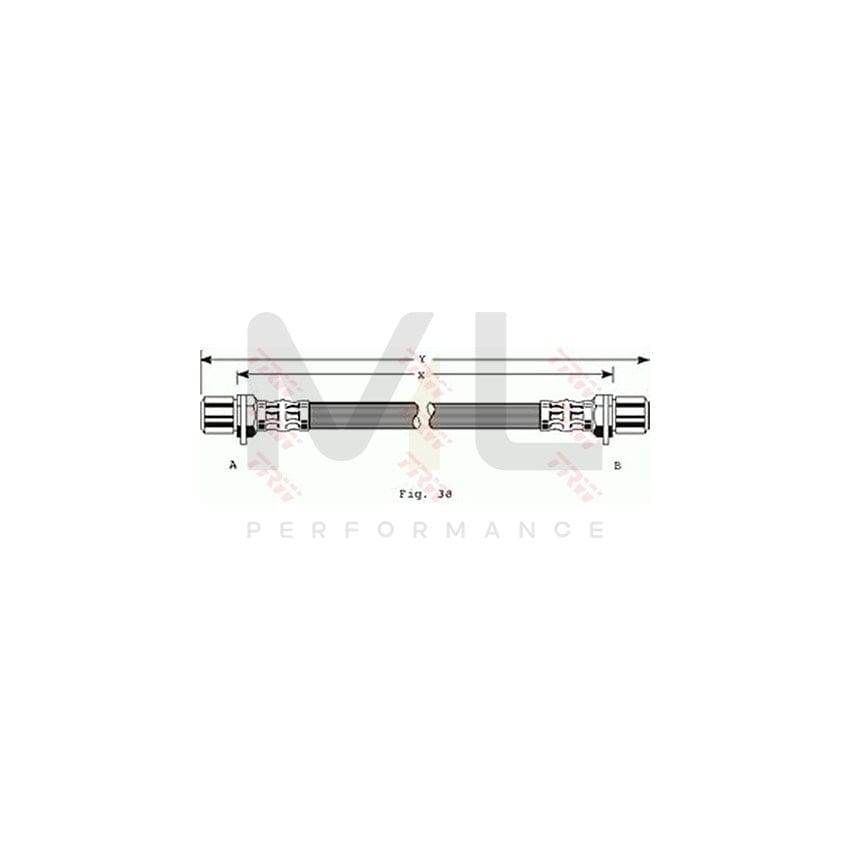 TRW PHA111 Brake Hose for TOYOTA Carina Saloon (TA1) 285mm, M10x1 | Performance Parts Direct Car Parts