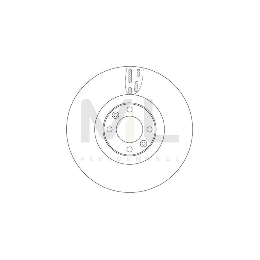 TRW DF6140 Brake Disc Vented, Painted | Performance Parts Direct Car Parts