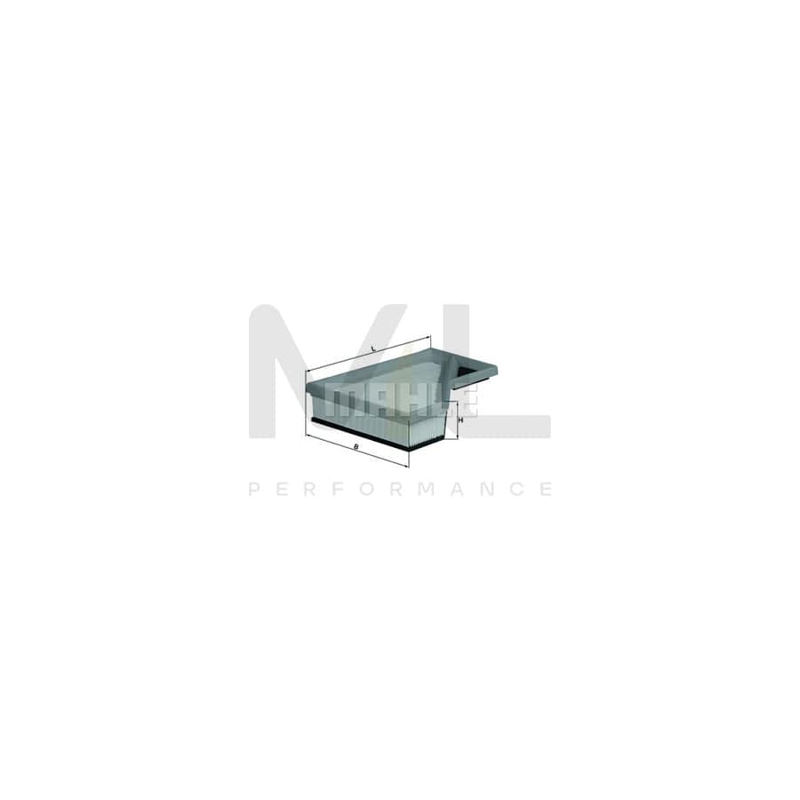 MAHLE ORIGINAL LX 1260 Air Filter Filter Insert | Performance Parts DirectCar Parts