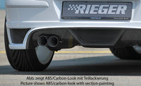 Rieger 00099333 Opel Astra H Rear Diffuser for Twin Tailpipe Left - Carbon-Look
