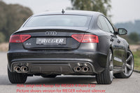 Rieger 00099221 Audi B8 B81 A5 Rear Diffuser for Original Tailpipe Left & RIght - Carbon-Look