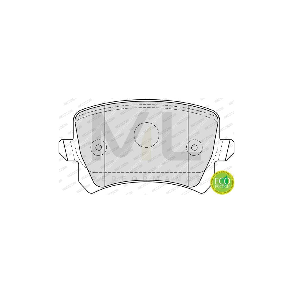 Ferodo Fdb4590 Brake Pad Set Premier Eco Friction, Not Prepared For Wear Indicator, With Accessories | Performance Parts Direct Car Parts