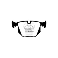 EBC PD06KR101 BMW E46 Greenstuff Rear Brake Pad & USR Disc Kit - ATE Caliper
