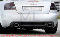 Rieger 00055269 Audi 8H A4 Rear Diffuser for Sport Tailpipe Left & Right -  Matte Black