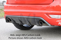Rieger 00034158 Ford Focus 2 ST Rear Diffuser for Original Tailpipe Left & RIght -  Matte Black
