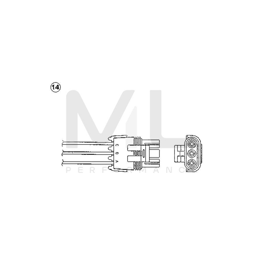 NTK Lambda Sensor / O2 Sensor (NGK 93128) - OZA828-EE13