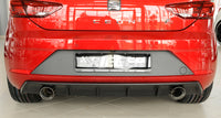 Rieger 00027034 SEAT 5F Leon FR Rear Diffuser for Sport Tailpipe Left & Right -  Matte Black